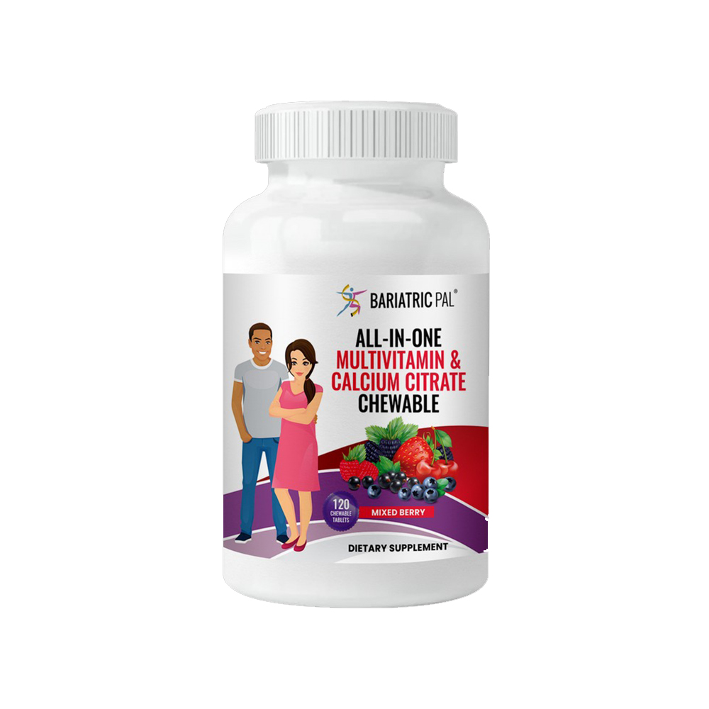 BariatricPal "ALL-IN-ONE" Chewable Multivitamin with Calcium Citrate & Iron - Mixed Berry