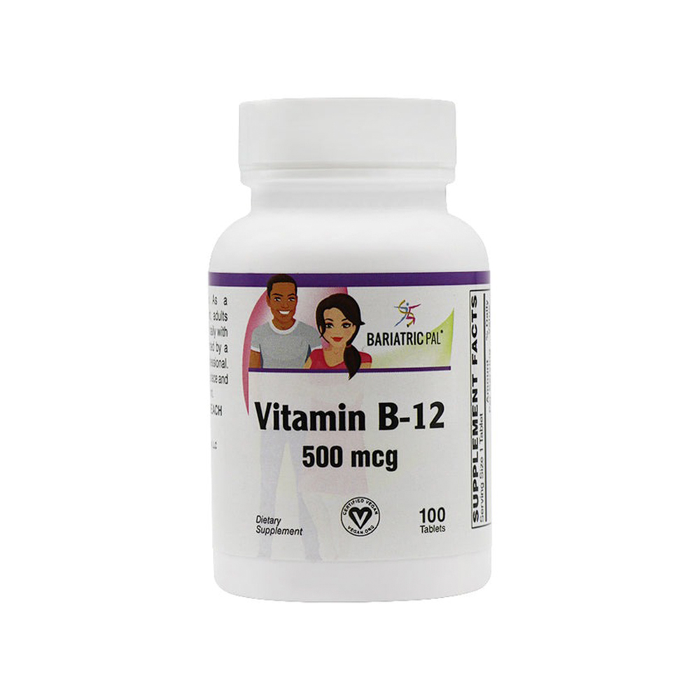 Vitamin B-12 (500mcg) Tablets by BariatricPal (100 count)