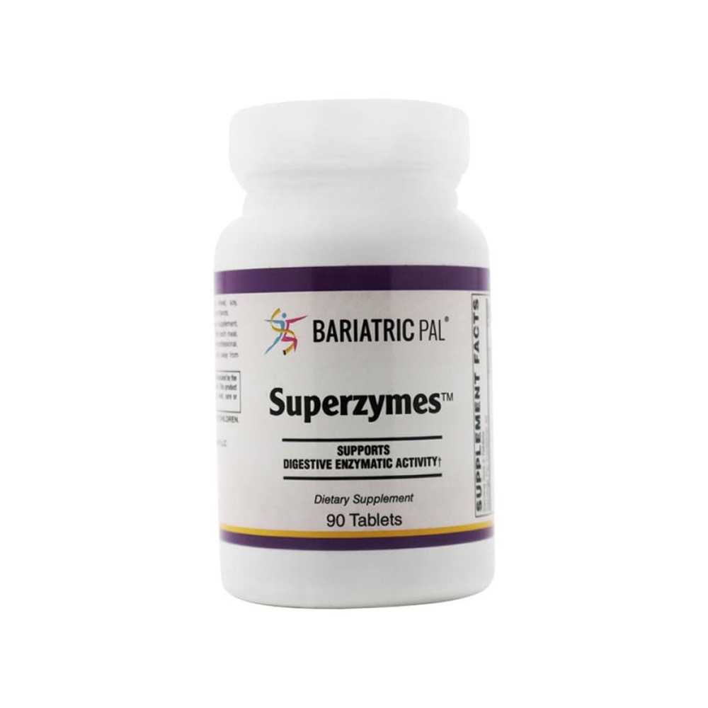 Superzymes Digestive Aid Tablets by BariatricPal - Supports Digestive Enzymatic Activity